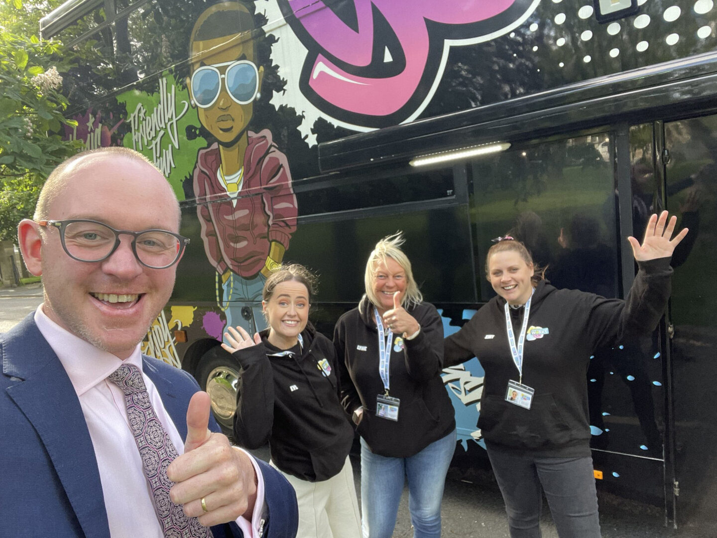 Commissioner Andrew Snowden on youth project visit