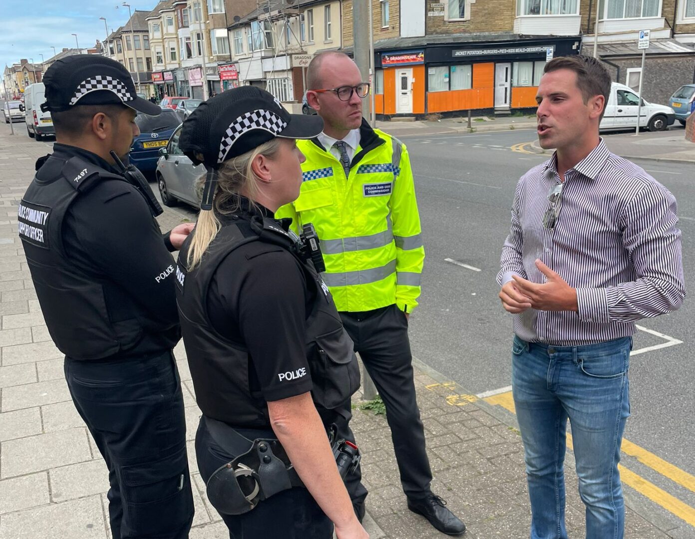 Police Commissioner walks the beat with Blackpool MP