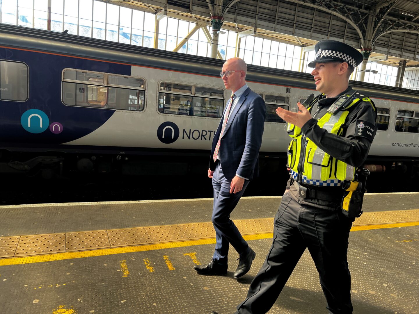 Police Commissioner visits transport police team as partnership working on track