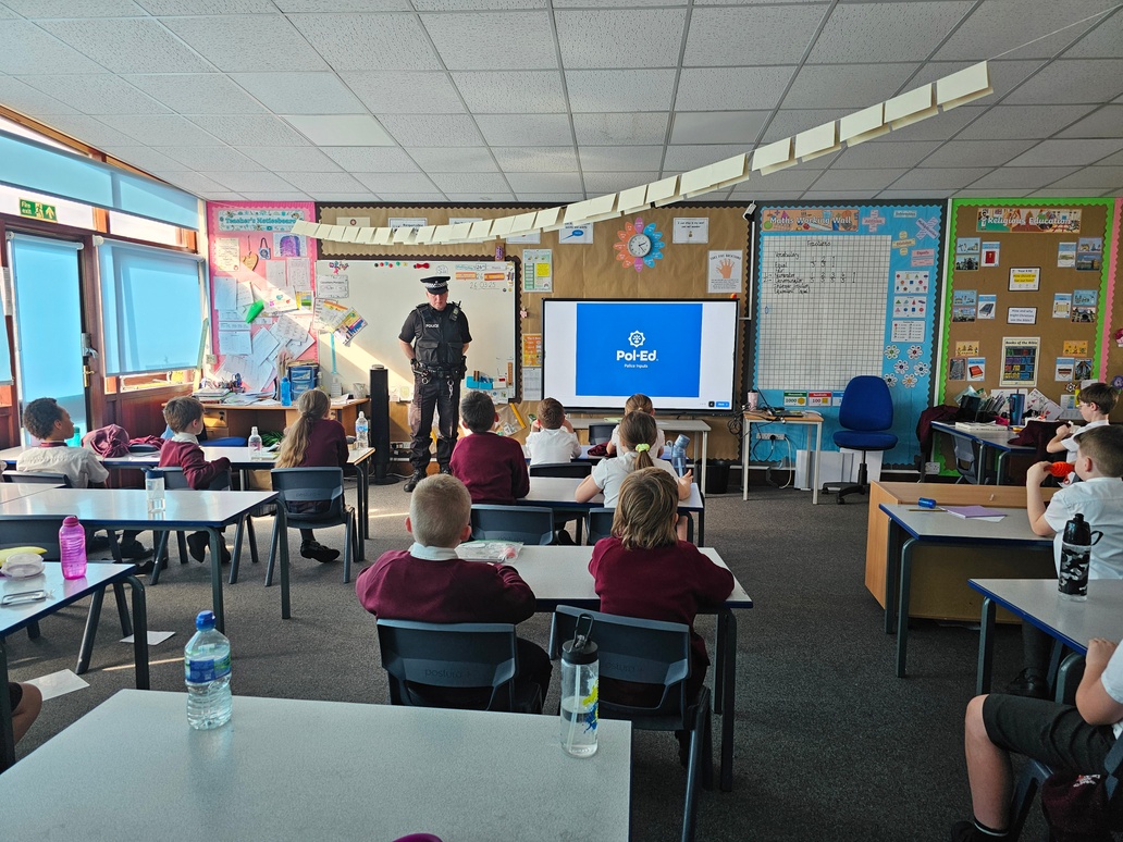 Pol ed school visit